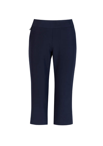 Jane Womens 3/4 Length Stretch Pant Navy front view