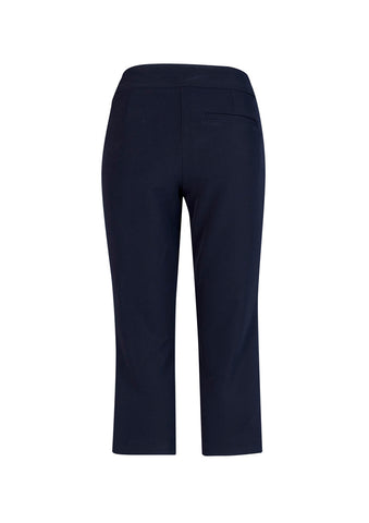 Jane Womens 3/4 Length Stretch Pant Navy back view