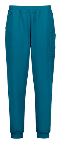 Pulse Womens Jogger Scrub Pant Caribbean Blue front view