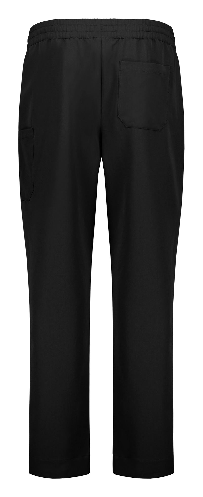 Pulse Unisex Straight Leg Scrub Pant Black back view