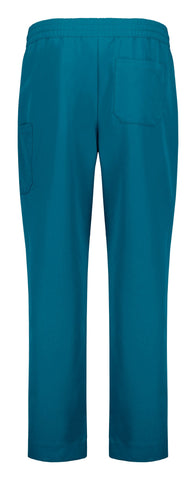Pulse Unisex Straight Leg Scrub Pant Caribbean Blue back view