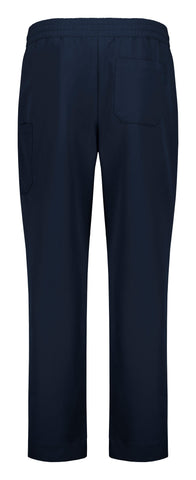 Pulse Unisex Straight Leg Scrub Pant Midnight Navy back view