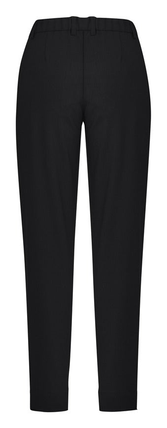Comfort Waist Womens Slim Leg Pant Black back view