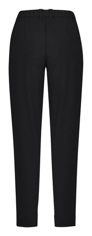 Comfort Waist Womens Slim Leg Pant Black back view
