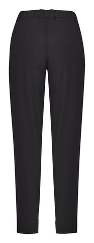 Comfort Waist Womens Slim Leg Pant Charcoal back view