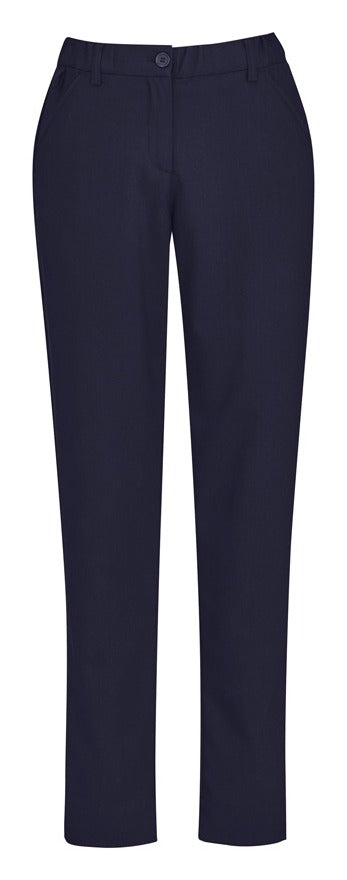 Comfort Waist Womens Slim Leg Pant in Navy