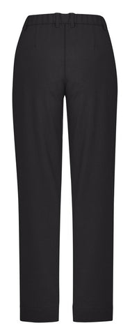 Comfort Waist Womens Straight Leg Pant Charcoal back view