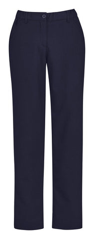Comfort Waist Womens Straight Leg Pant in Navy