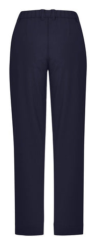 Comfort Waist Womens Straight Leg Pant Navy back view