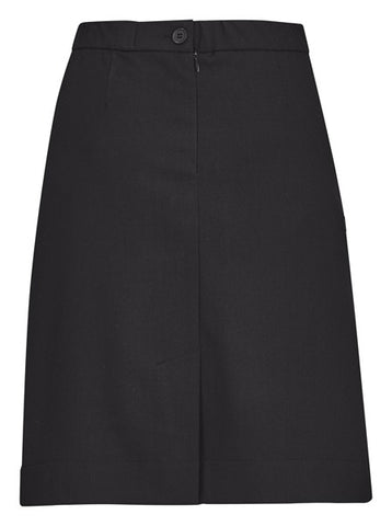 Comfort Waist Womens Cargo Skirt Charcoal back view