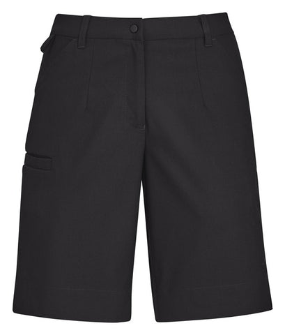 Comfort Waist Womens Cargo Short in Charcoal