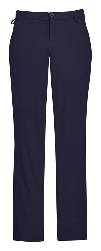 Comfort Waist Mens Flat Front Pant in Navy