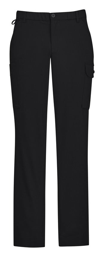 Comfort Waist Mens Cargo Pant Black front view