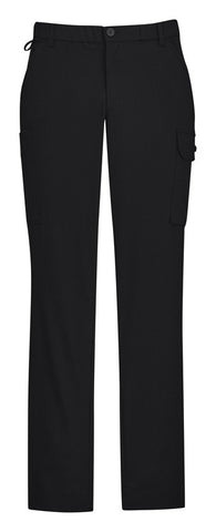 Comfort Waist Mens Cargo Pant Black front view