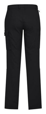 Comfort Waist Mens Cargo Pant Black back view