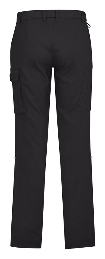 Comfort Waist Mens Cargo Pant Charcoal back view