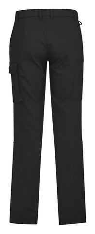 Comfort Waist Mens Cargo Pant Charcoal back view
