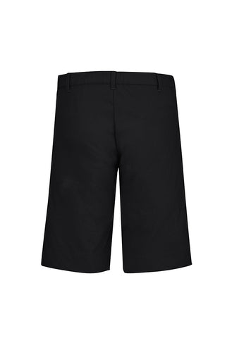 Comfort Waist Mens Cargo Short Black back view