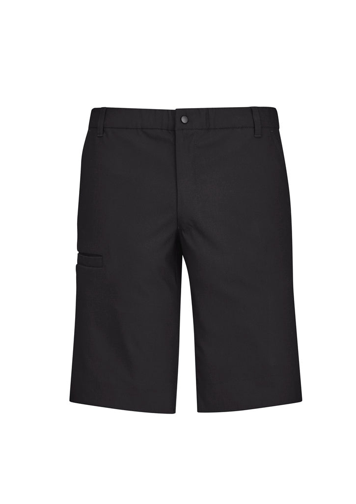 Comfort Waist Mens Cargo Short Charcoal front view
