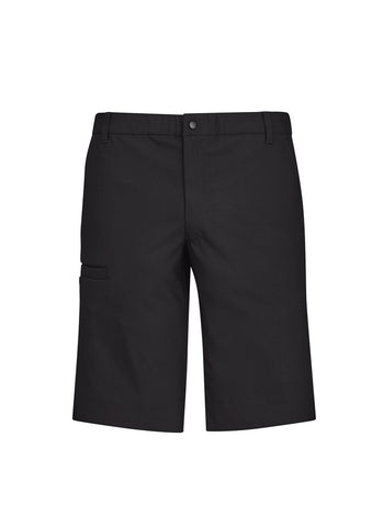Comfort Waist Mens Cargo Short Charcoal front view