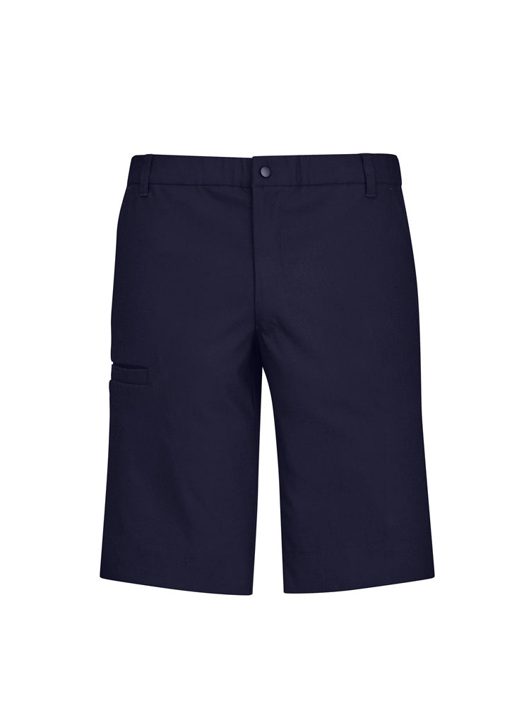 Comfort Waist Mens Cargo Short Navy front view