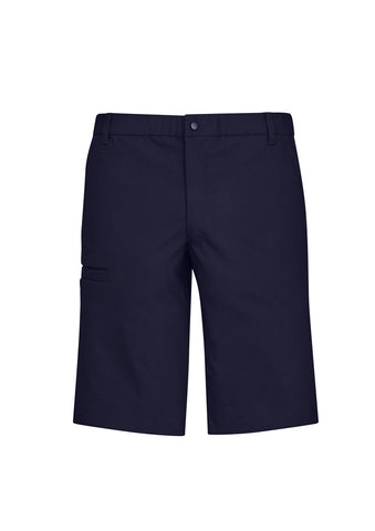 Comfort Waist Mens Cargo Short Navy front view