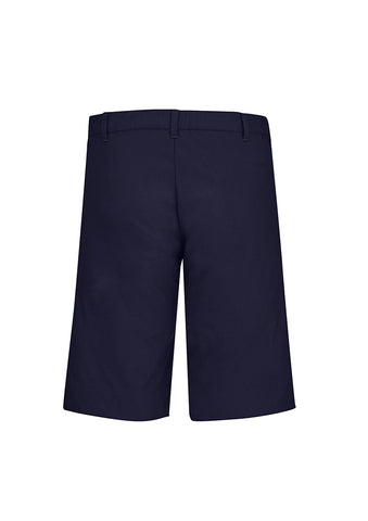 Comfort Waist Mens Cargo Short Navy back view