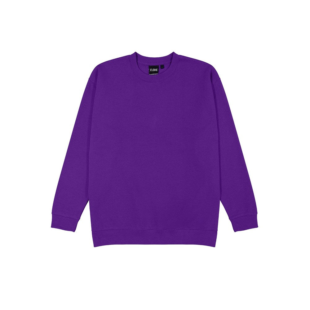 CLOKE - Standard Crew Neck Sweat - CSI - Purple
