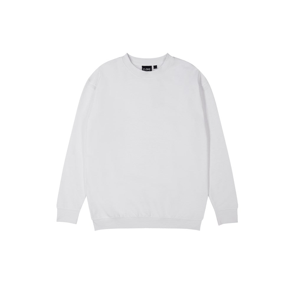 CLOKE - Standard Crew Neck Sweat - CSI - White