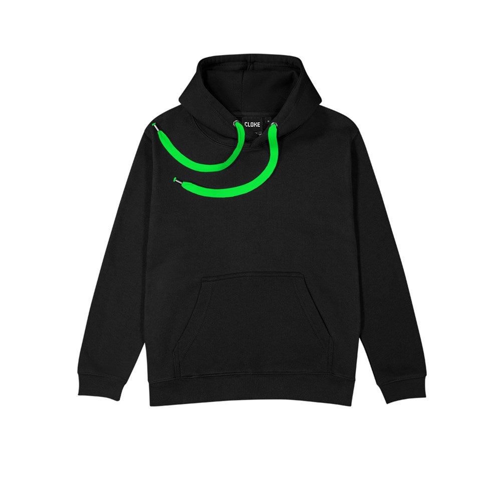 CLOKE - ColourMe Hoodie - Kids - DCHK - Black/Neon Green