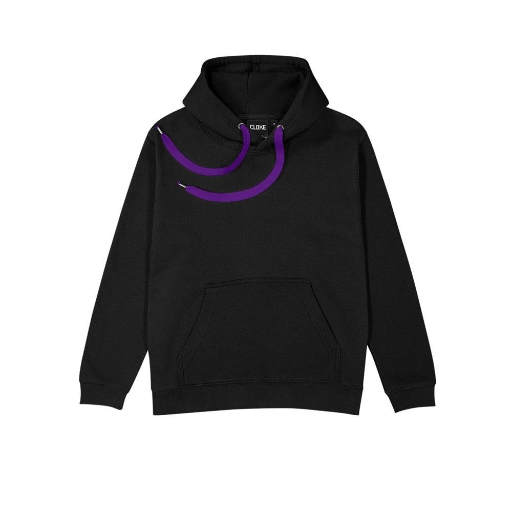 CLOKE - ColourMe Hoodie - DCH - Black/Purple