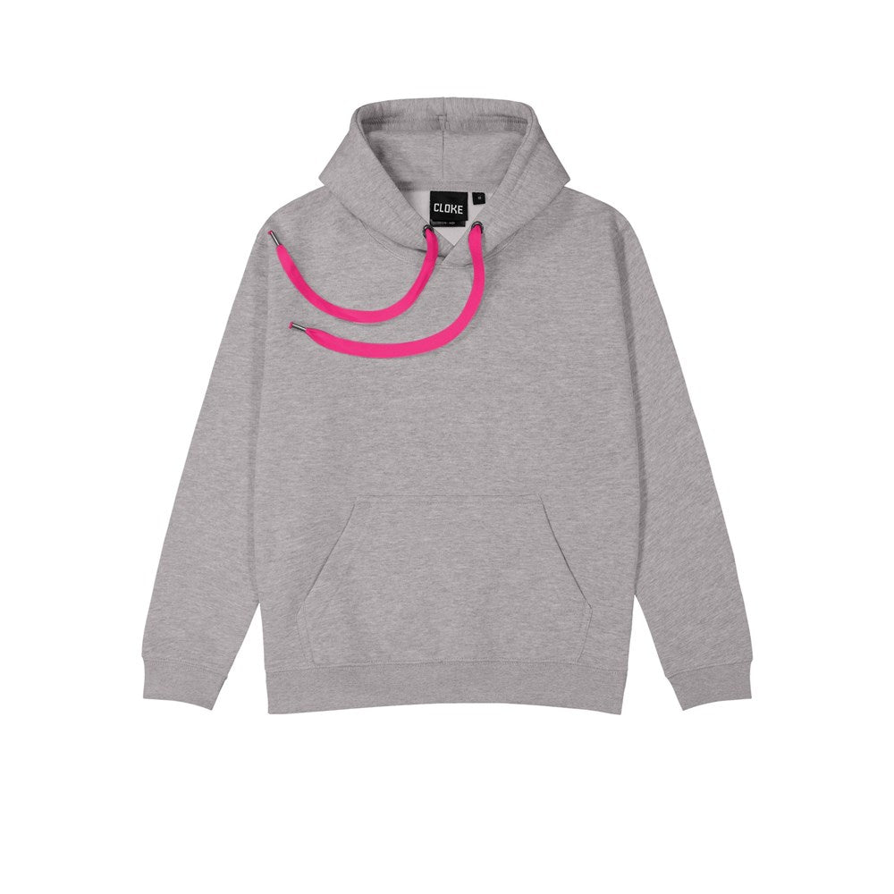 CLOKE - ColourMe Hoodie - Grey Marle - DCH - Grey Marle/Fuchsia