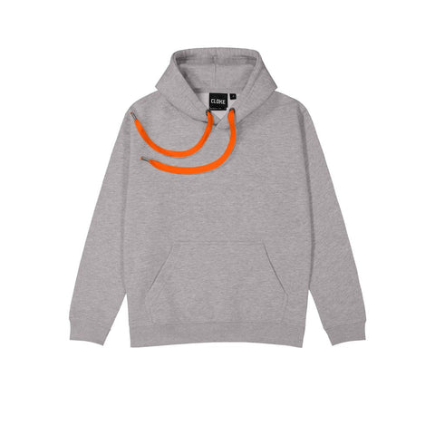 CLOKE - ColourMe Hoodie - Kids - Grey Marle - DCHK - Grey Marle/Neon Orange