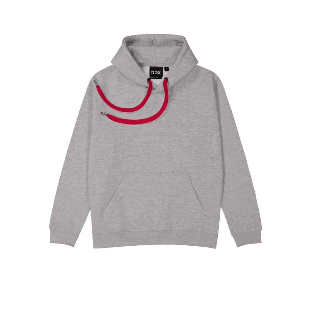 CLOKE - ColourMe Hoodie - Grey Marle - DCH - Grey Marle/Red