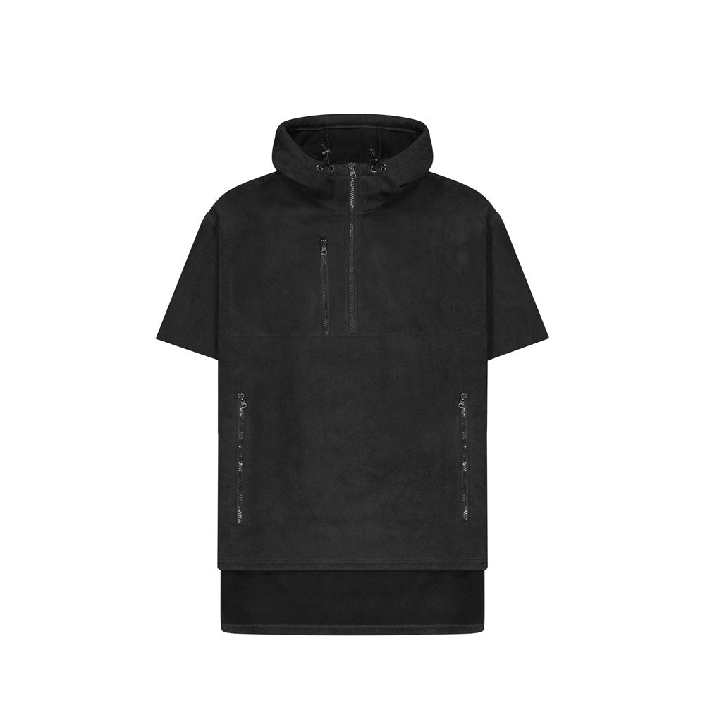 CLOKE - Short Sleeved - Hauroko Windproof Fleece - HWFS - Black