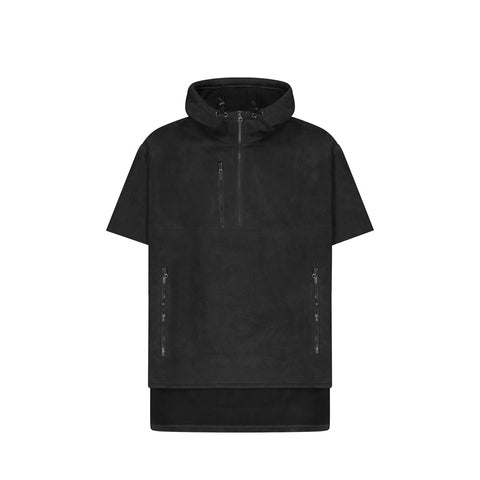 CLOKE - Short Sleeved - Hauroko Windproof Fleece - HWFS - Black
