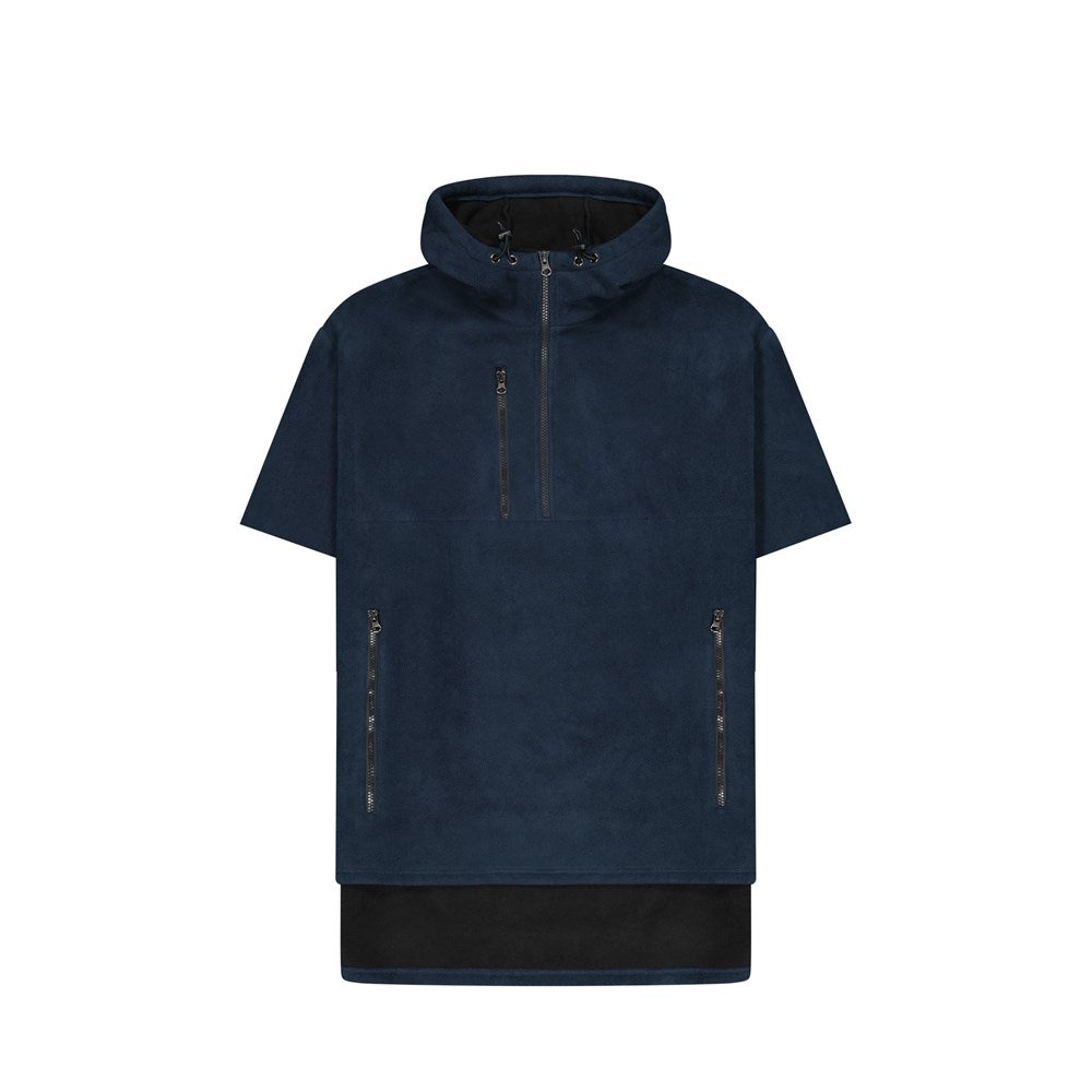 CLOKE - Short Sleeved - Hauroko Windproof Fleece - HWFS - Navy
