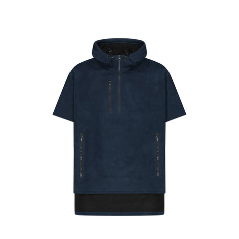 CLOKE - Short Sleeved - Hauroko Windproof Fleece - HWFS - Navy