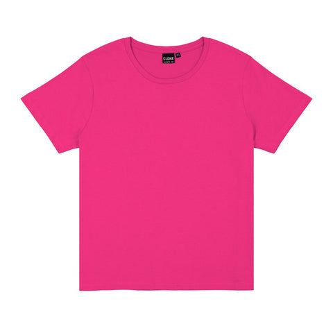 CLOKE - Outline Tee - Womens - T203 - Hot Pink