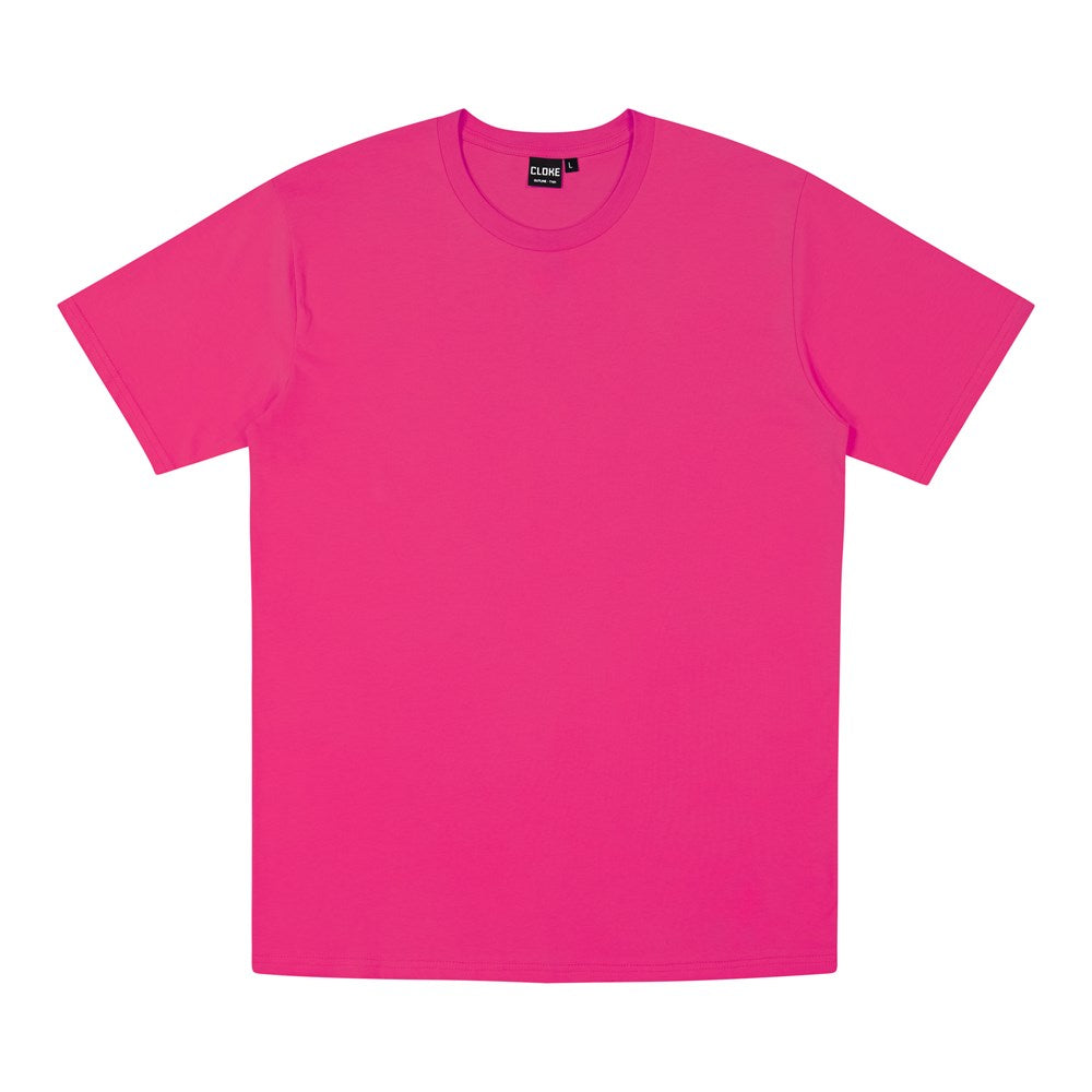 CLOKE - Outline Tee - Mens - T101 - Hot Pink