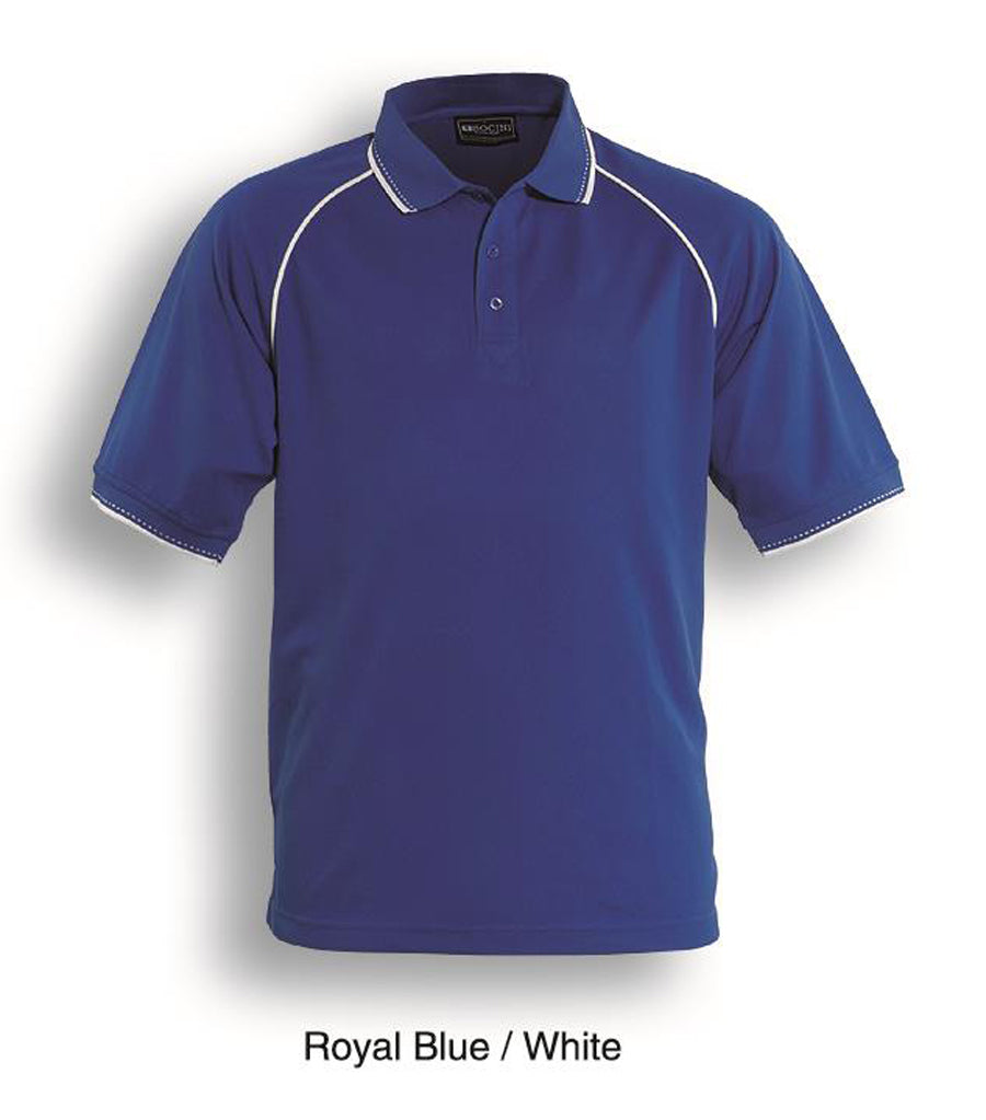 Unisex Adults Breezeway Polo in Royal/White