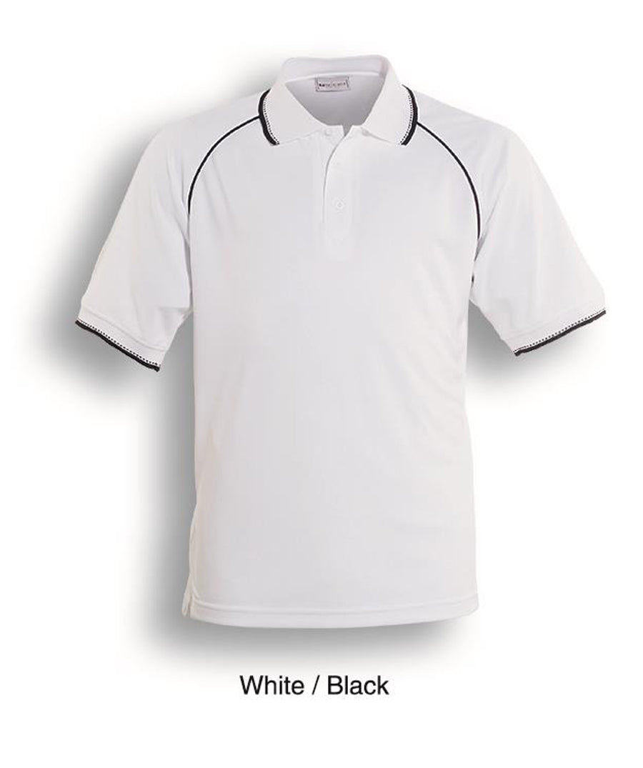 Unisex Adults Breezeway Polo in White/Black