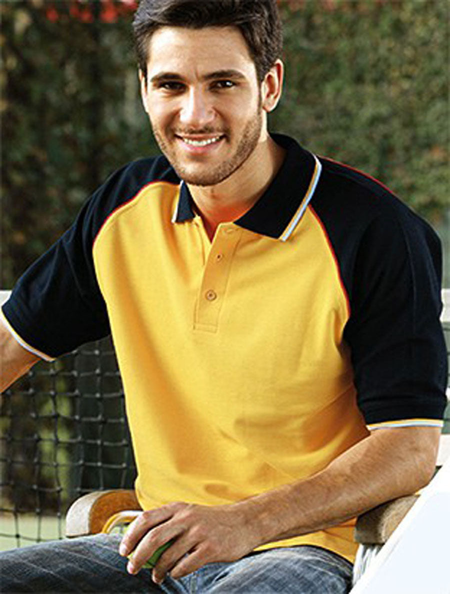 Unisex Adults Three Tone Polo, Bocini