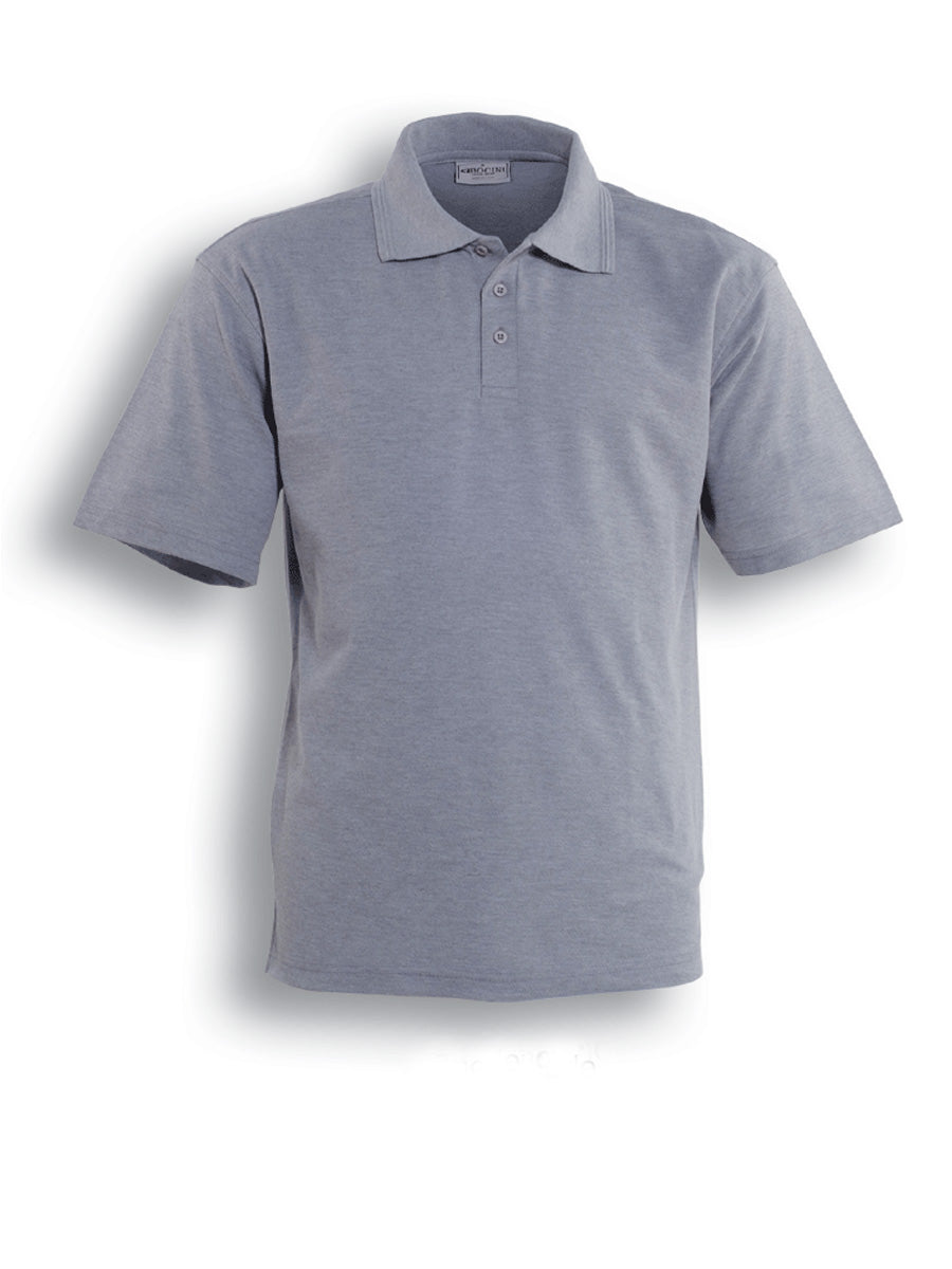 Unisex Adults Cotton Jersey Polo in Snow