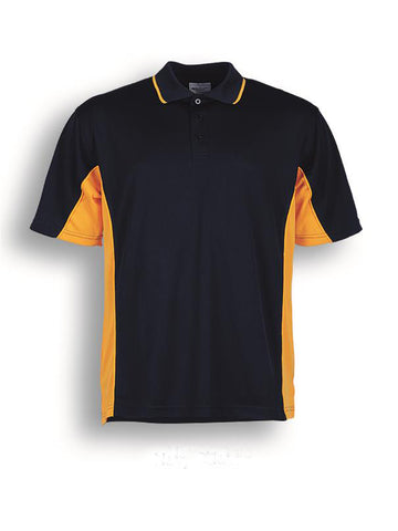 Kids Breezeway Panel Polo in Navy/Gold