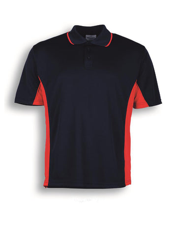 Kids Breezeway Panel Polo in Navy/Red
