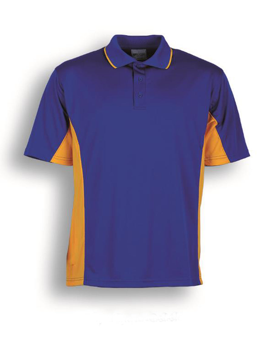 Kids Breezeway Panel Polo in Royal/Gold