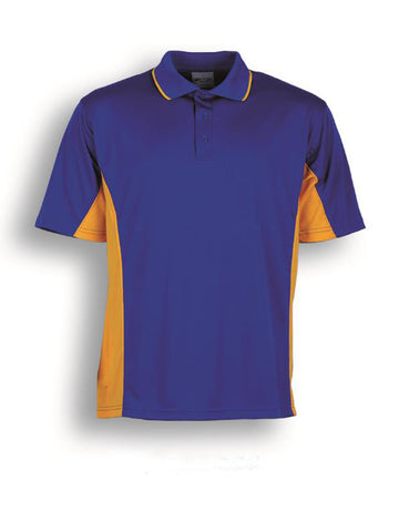 Kids Breezeway Panel Polo in Royal/Gold