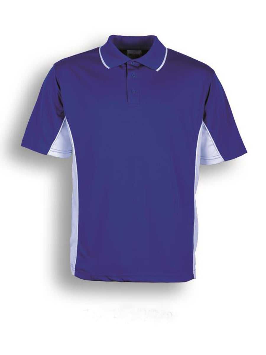 Kids Breezeway Panel Polo in Royal/White