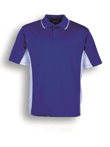 Kids Breezeway Panel Polo in Royal/White